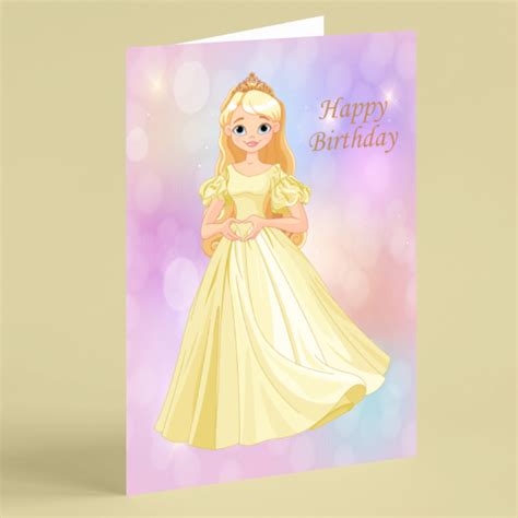 Princess Birthday Card Beebooh