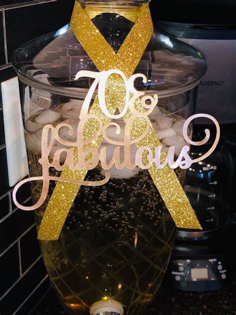 70th Birthday Party Decor Ideas Chantels Custom Creations