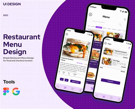 Restaurant Menu Ui Design Behance