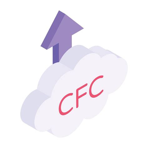 An Isometric Icon Of Cfc Chlorofluorocarbon 7848333 Vector Art At Vecteezy