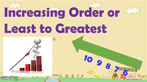 Grade 2 Arranging Numbers In Increasing And Decreasing Order Youtube