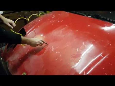 Fast Way Of Removing Peeling Clear Coat Youtube