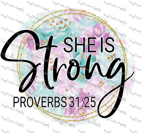 Proverbs 31 25 Vinyl Creation Supply