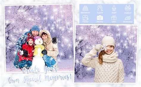 Allenjoy Winter Snowing Wonderland Backdrop Christmas