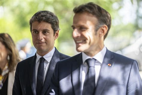 Photo Emmanuel Macron Et Gabriel Attal Au Lyc E Professionnel De L