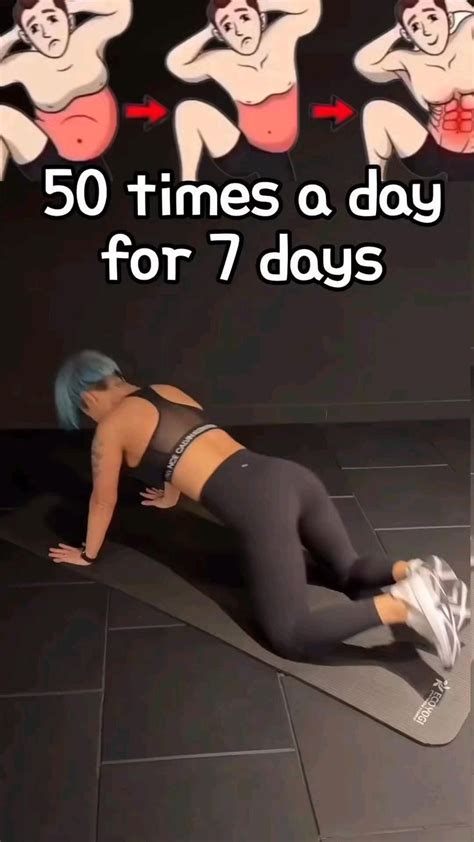 Belly Fat Burning Exercise For Women 50 Times A Day For 7 Days In