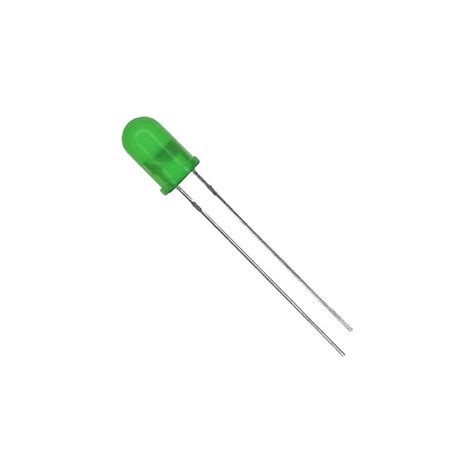 Led Opaco 10 Mm Verde Aelectronics