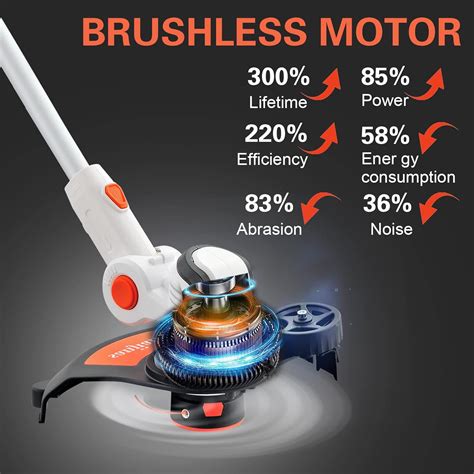 Buy Sanjian Brushless String Trimmer Battery Powered V Cordless Weed