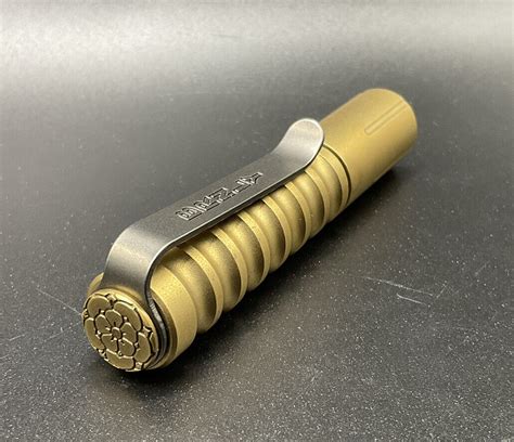 Lucas Burnley BRNLY X Prometheus Lights Brass Beta QRv2 EDC Flashlight