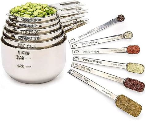 Amazon Stainless Steel Measuring Cups And Spoons Set Pcs Plus