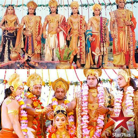 Mahabharat Star Plus Pandavas With Draupadi