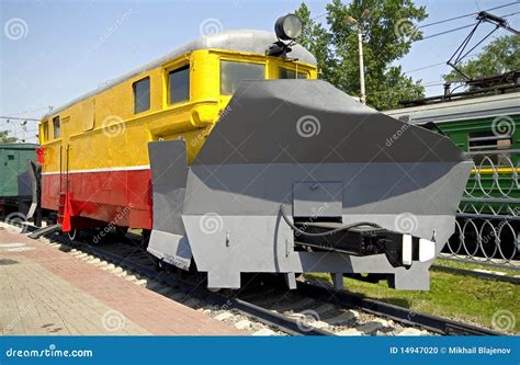 Snow plough 1 stock photo. Image of snow, soviet, moscow - 14947020