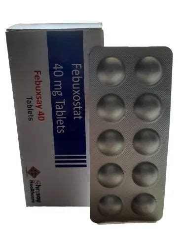 Febuxostat 40 Mg Tablets Treatment Gouturic Acid At Best Price In