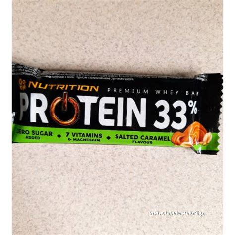 Ile Kcal Ma Baton Protein 33 Premium Whey Bar Solony Karmel Go On