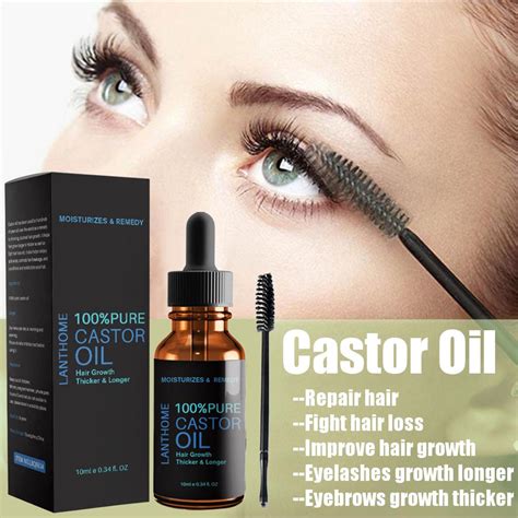 Buy 10ml Organic Castor Oil For Eyelash Eyebrow Growth Cold Pressed Nourishing Oil Mild