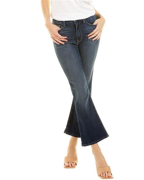 Hudson Jeans Denim Blair Fleur High Rise Bootcut Crop Jean In Blue Lyst