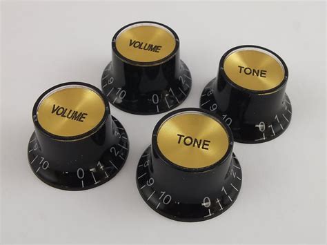 Black Gold Cap Reflector Knobs Top Hat Mirror Fits Usa Reverb Uk