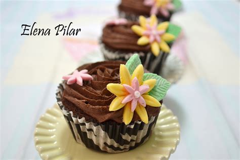 Mi Recetario Por Elena Pilar Cupcakes De Chocolate Rellenos De