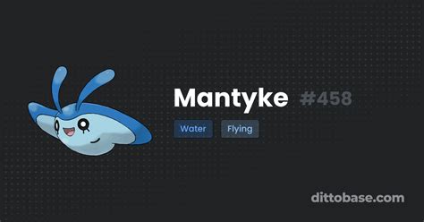 Mantyke | Dittobase Pokédex