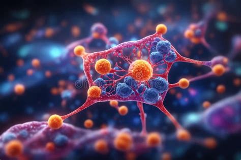 3d Rendered Illustration Of Leukemia Cells In The Blood Stream Stock