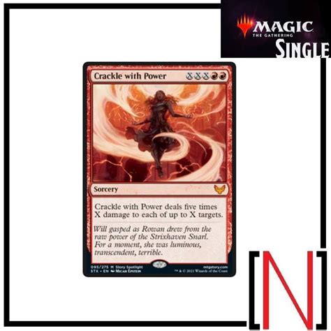 Mtg Single Stx Crackle With Power ระดับ Mythic ภาษาอังกฤษ