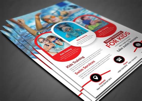 Swimming Lessons Flyer Template