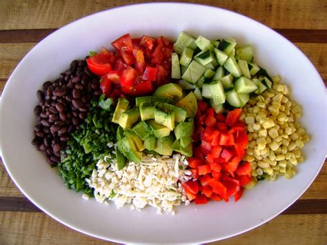 Mexican Chopped Salad With Honey Lime Dressing Mysavoryspoon