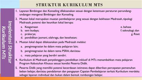 Struktur Kurikulum Kma Tahun Pptx