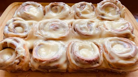 How To Bake Cinnamon Buns Rolls From Scratch Cream Cheese Frosting Step By Step Baking