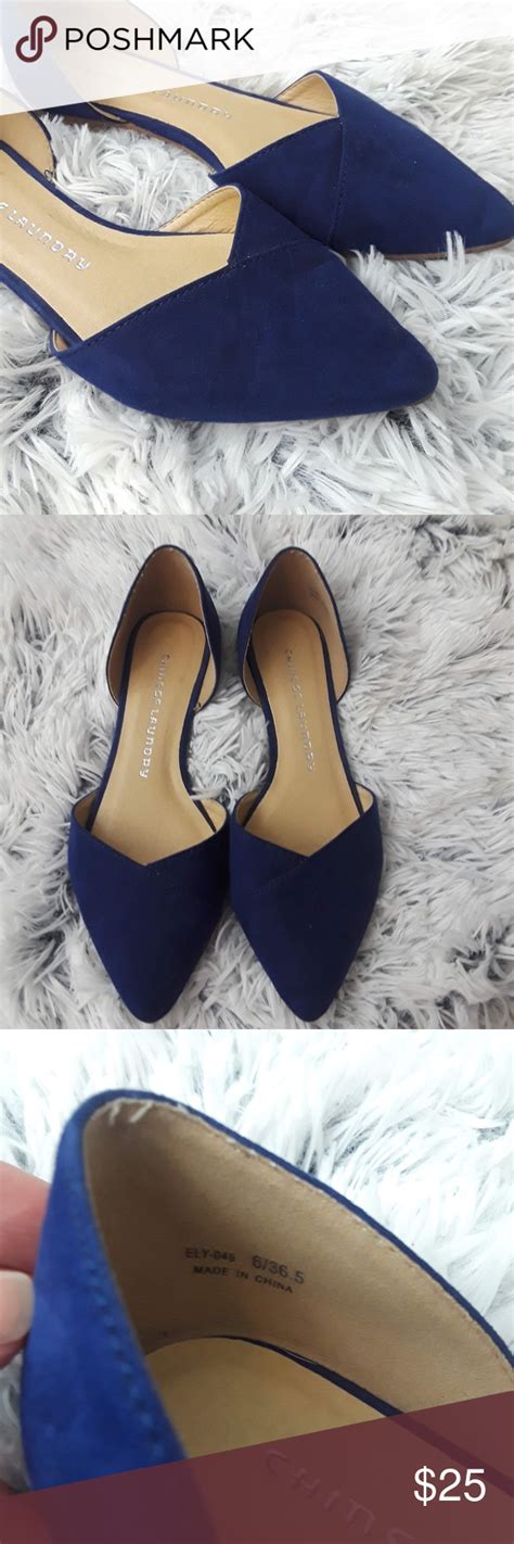 Chinese Laundry Ely Flats Size 6 Elegant Blue Pointed Toe Flats