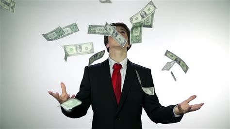 Business Boy Throwing Money In Slow Motion Slow Motion Money Shots Of