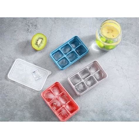 6 Cavités Mini Glaçons Moule Plateau En Plastique Réutilisable Avec