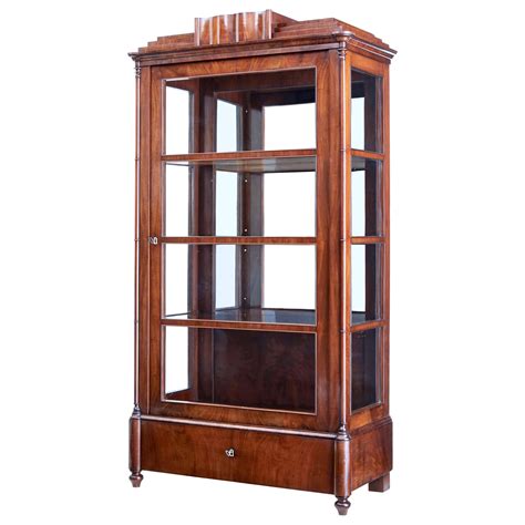 Mid Century Glass Display Cabinet At Stdibs