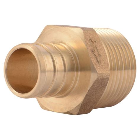 Sharkbite In Brass Pex Barb X Male Pipe Thread Adapter Uc Lfa