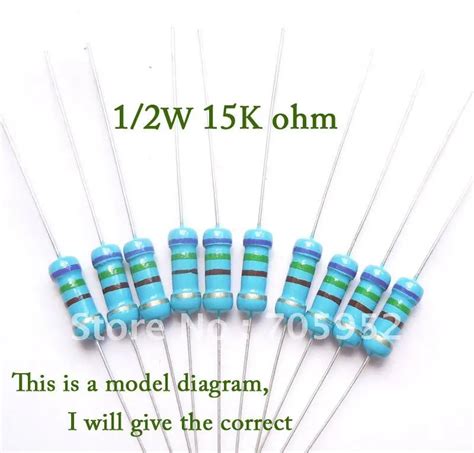 1/2W Carbon Film Resistors 15k ohm +/ 5% (500pcs)-in Resistors from ...