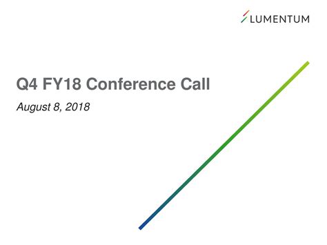 Lumentum Holdings Inc 2018 Q4 Results Earnings Call Slides Nasdaq