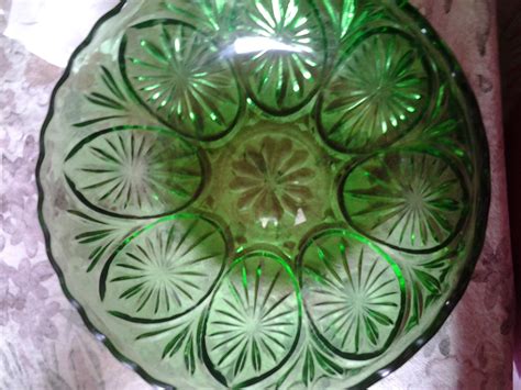 Green Glass Bowl Collectors Weekly