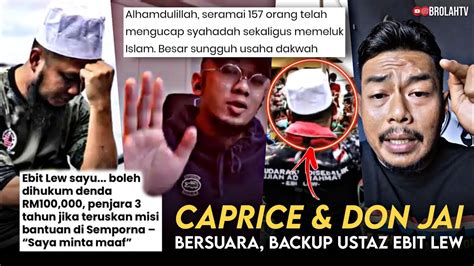 Isu Misi Bantuan Ustaz Ebit Lew Di Semporna Dihentikan Ini Respon