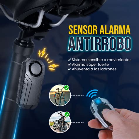 Ripley SENSOR ALARMA ANTIRROBO PARA BICICLETAS Y MOTOCICLETA