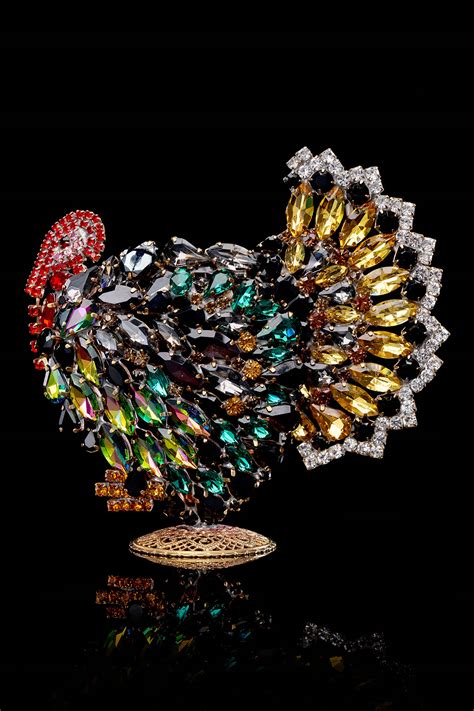 Christmas Turkey Ornament for $250 | Luxury Czech Jewelry