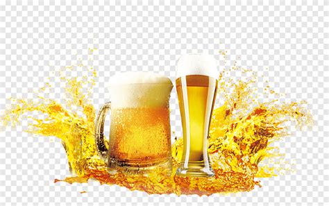 две пивные кружки с жидкостью, Beer Juice Keg Drink, пиво, Бокал для ...
