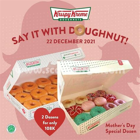 KRISPY KREME Promo HARI IBU Harga Spesial 2 LUSIN Donat Cuma Rp