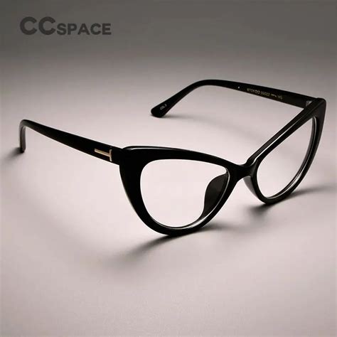 Ccspace Ladies Cat Eye Glasses Frames For Women Sexy Brand Designer Optical Eyeglasses Spectacle