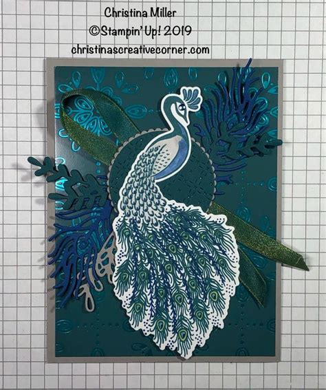 Lovely Royal Peacock Card Christinas Creative Corner Stampin Up