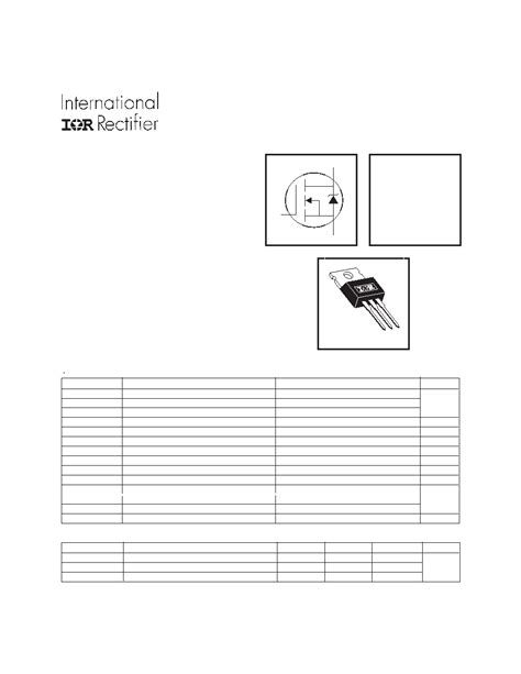 Irfz Npbf Datasheet Pages Irf Hexfet Power Mosfet