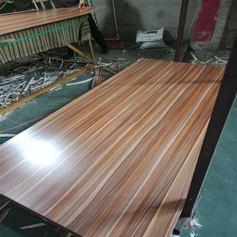 E Mm Medium Density Fiberboard High Gloss Wood Grain Uv Hdf Hpl