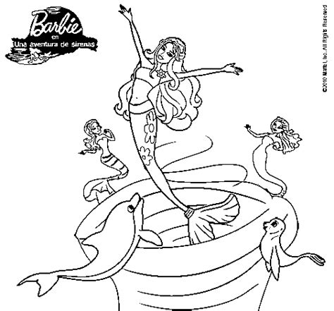 Dibujos Para Pintar De Barbie Sirena Disfruta Con Tu Hija Pintando