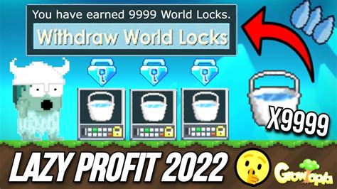 LAZY PROFIT 2022 IN GROWTOPIA ONLY PLANT EASY DLS GROWTOPIA