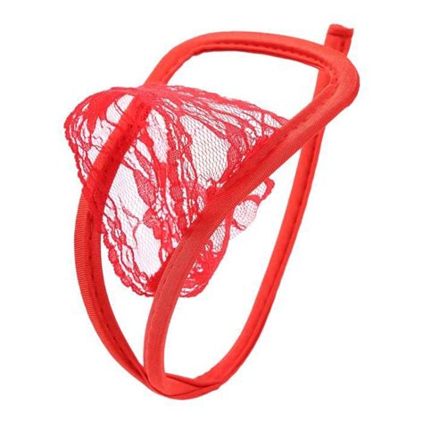 YIZYIF C String Sexy Homme Bulge Pouch Tanga Dentelle Lingerie Sissy Panties Briefs Underwear
