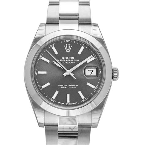 Rolex Oyster Perpetual Datejust Rhodium Dial Automatic Men S Watch